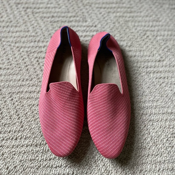 Rothy’s The Almond Loafer Ruby Grapefruit Twill - Picture 3 of 7